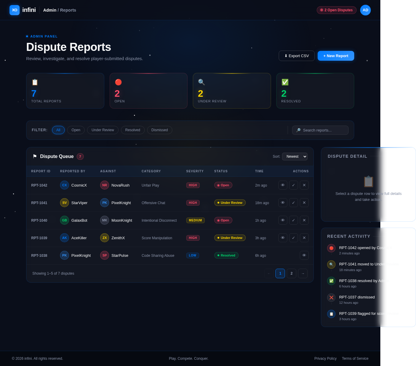 Reports design preview