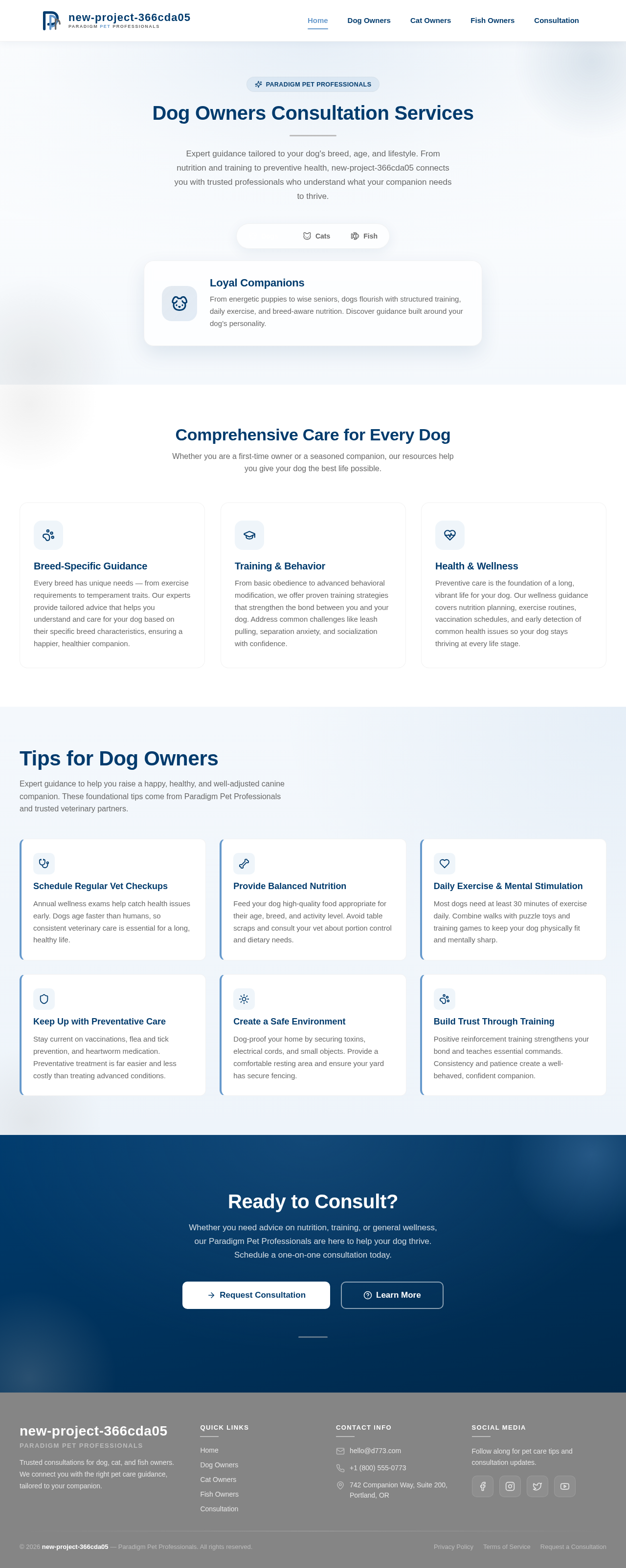 Dog Owners design preview