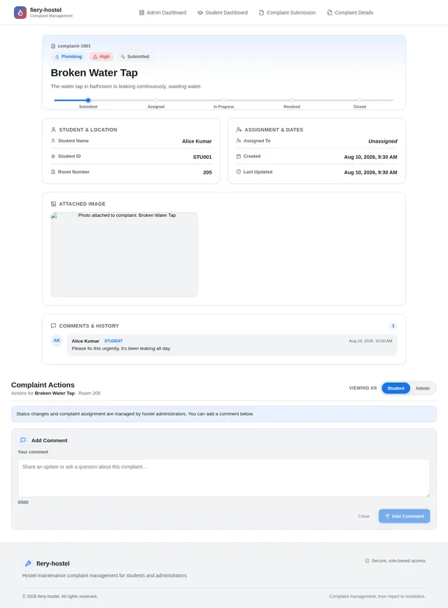 Complaint Details