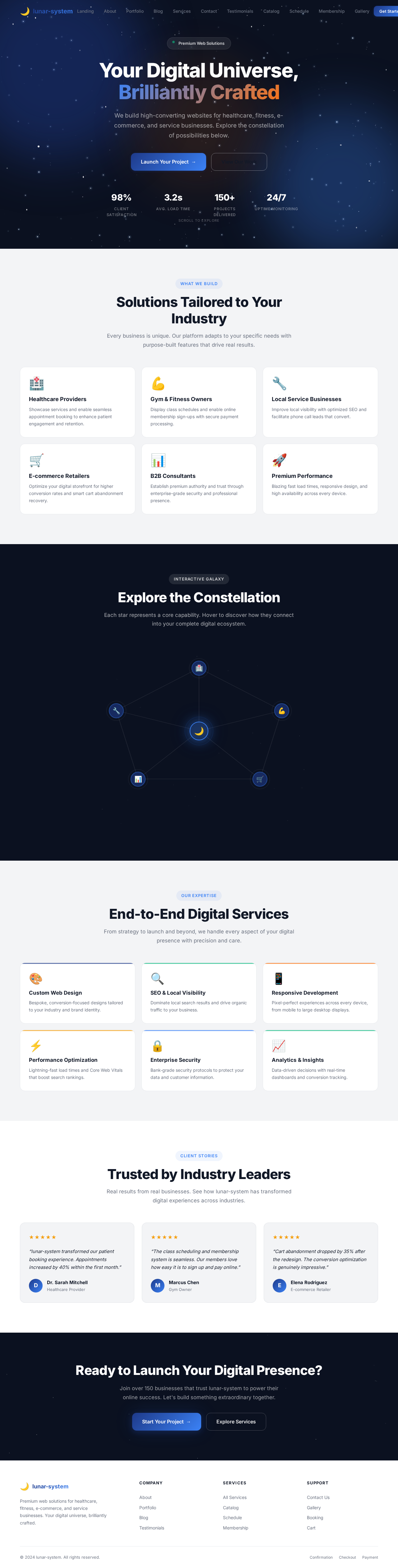 Landing design preview