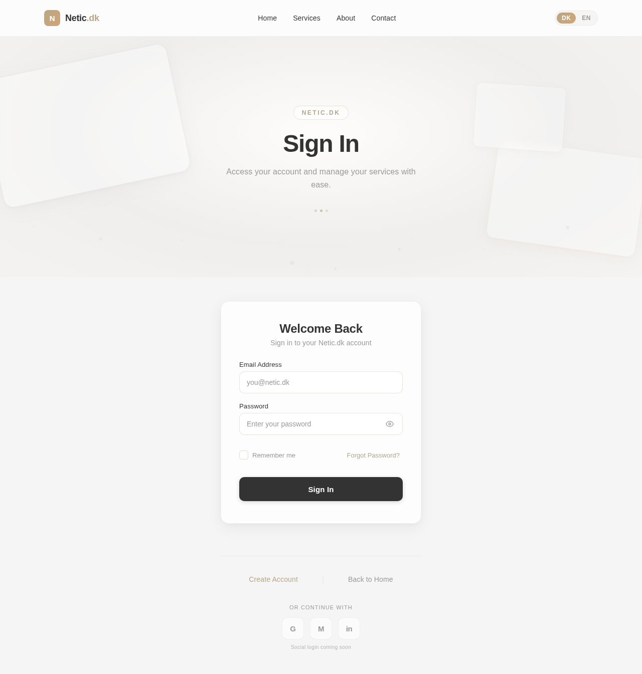 Login design preview