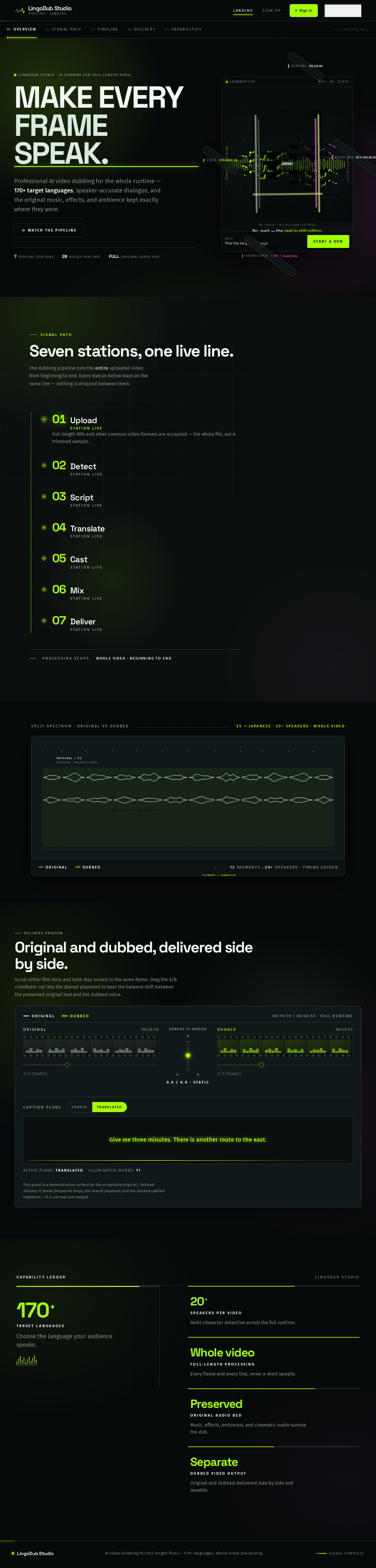 Landing design preview