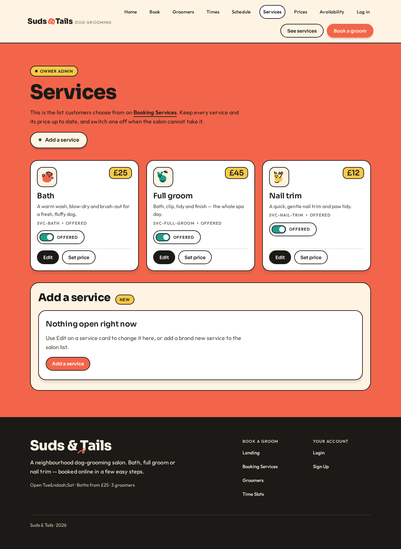 Service Management design preview