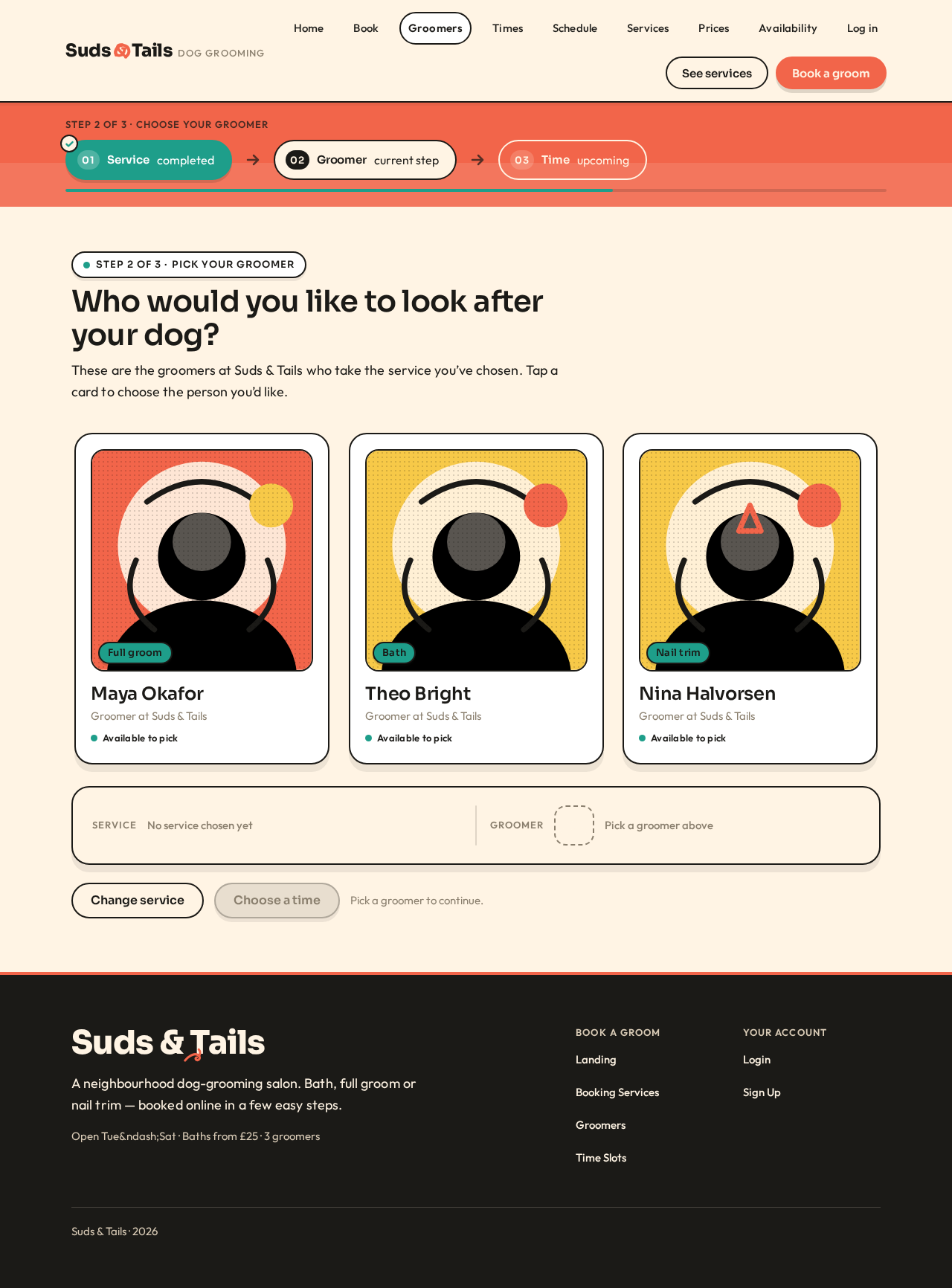 Groomers design preview
