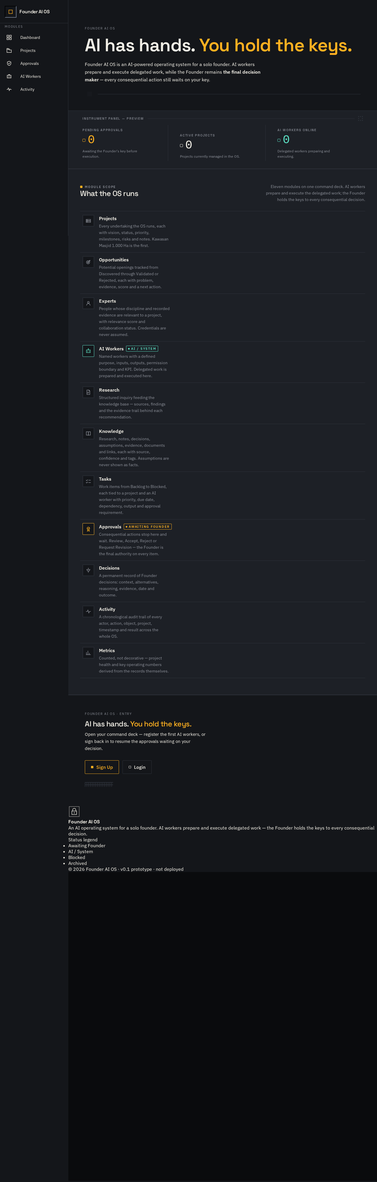 Landing design preview