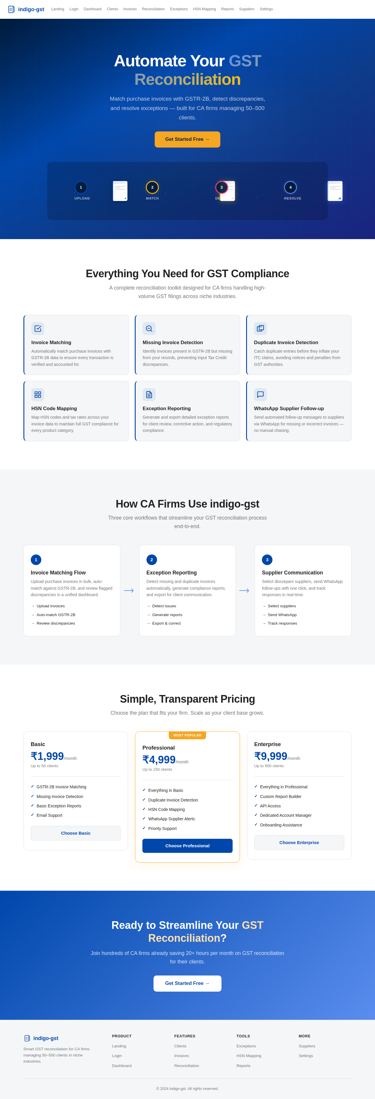 Landing design preview