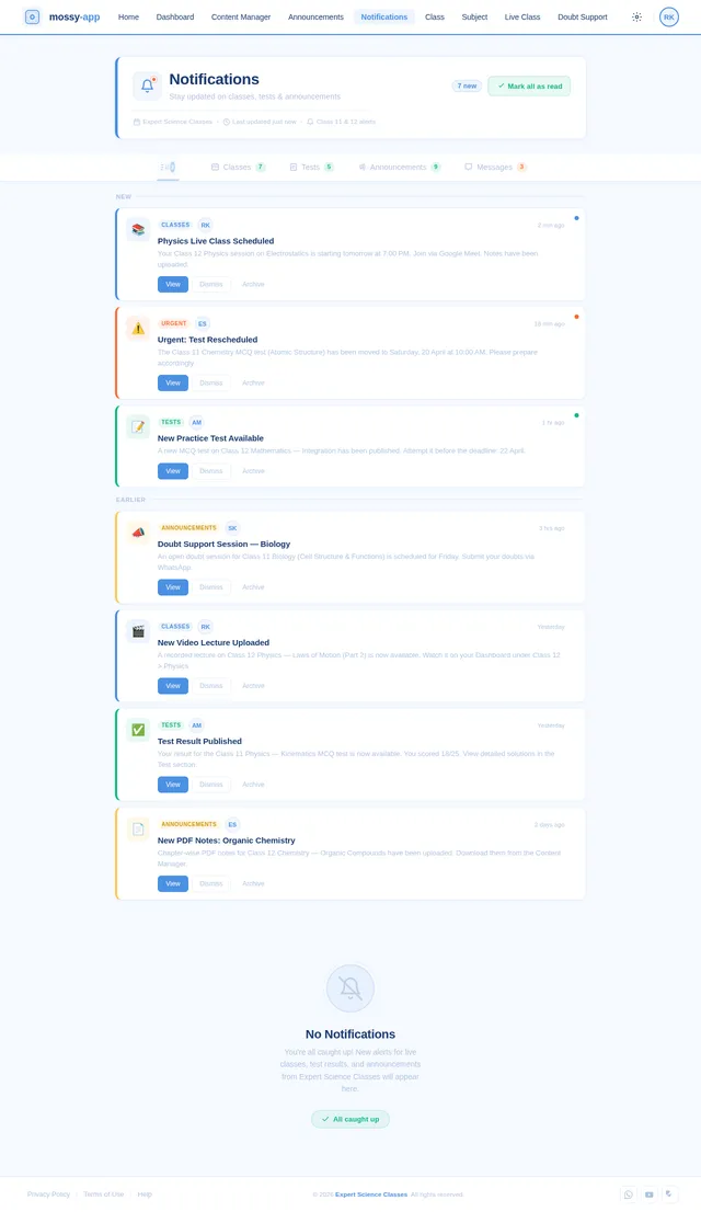 Notifications