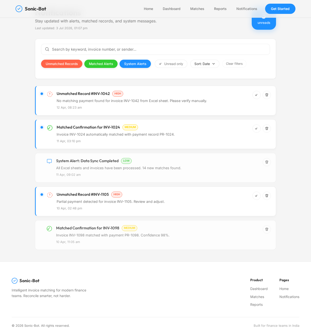 Notifications design preview