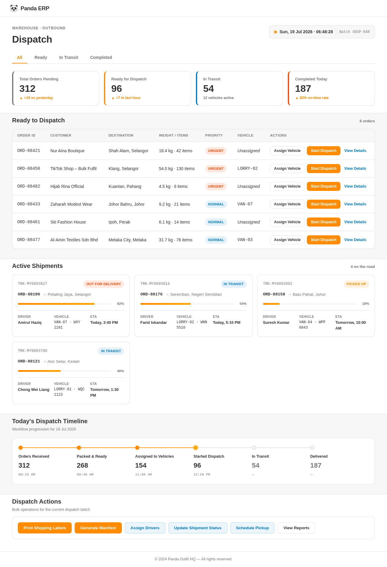 Dispatch design preview