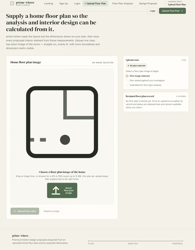 Upload Floor Plan