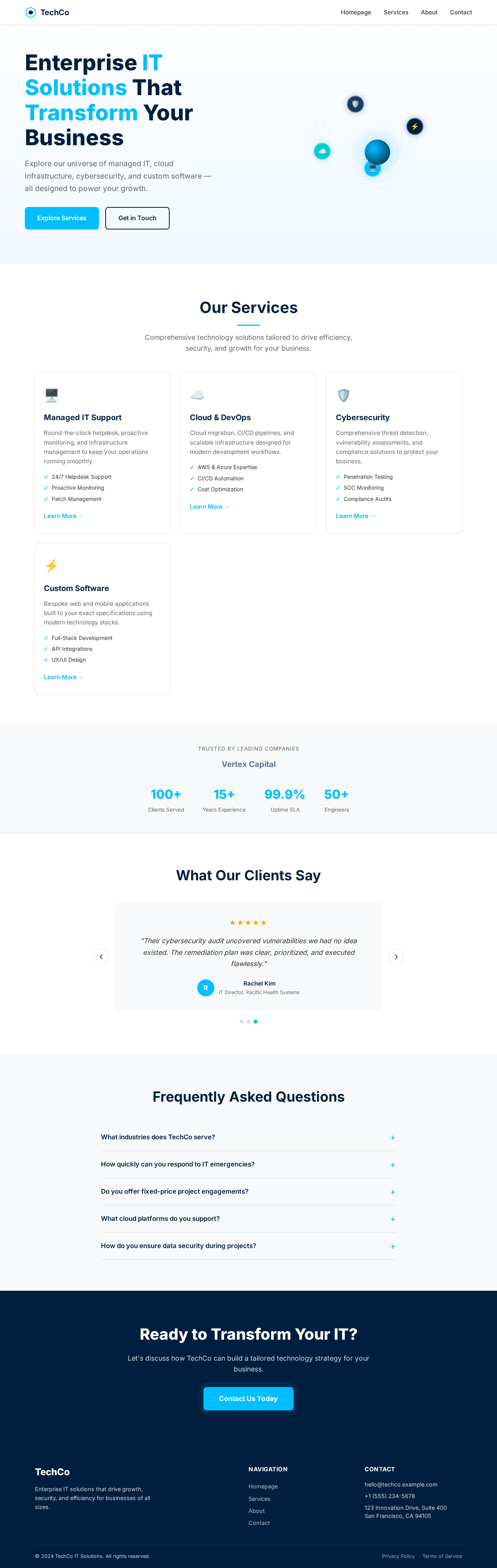 Homepage design preview