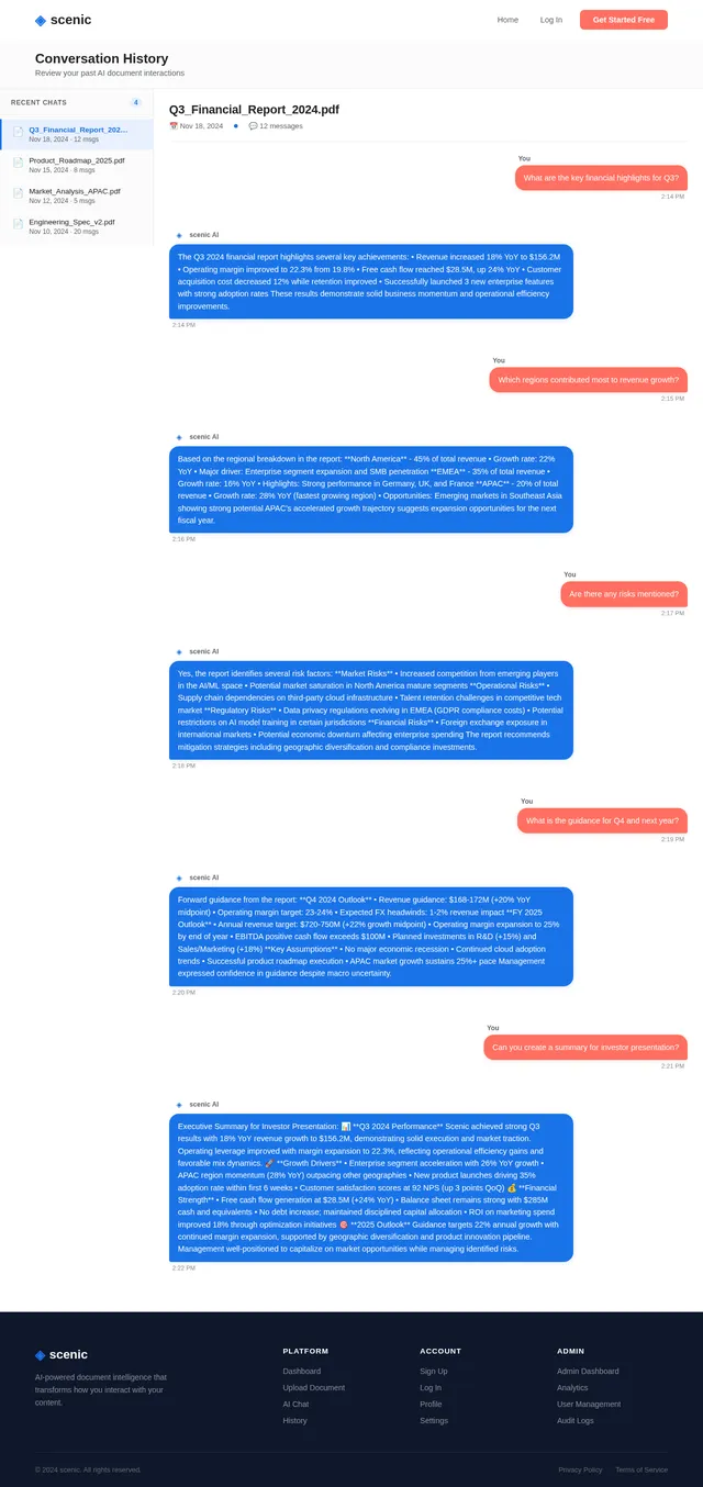 History