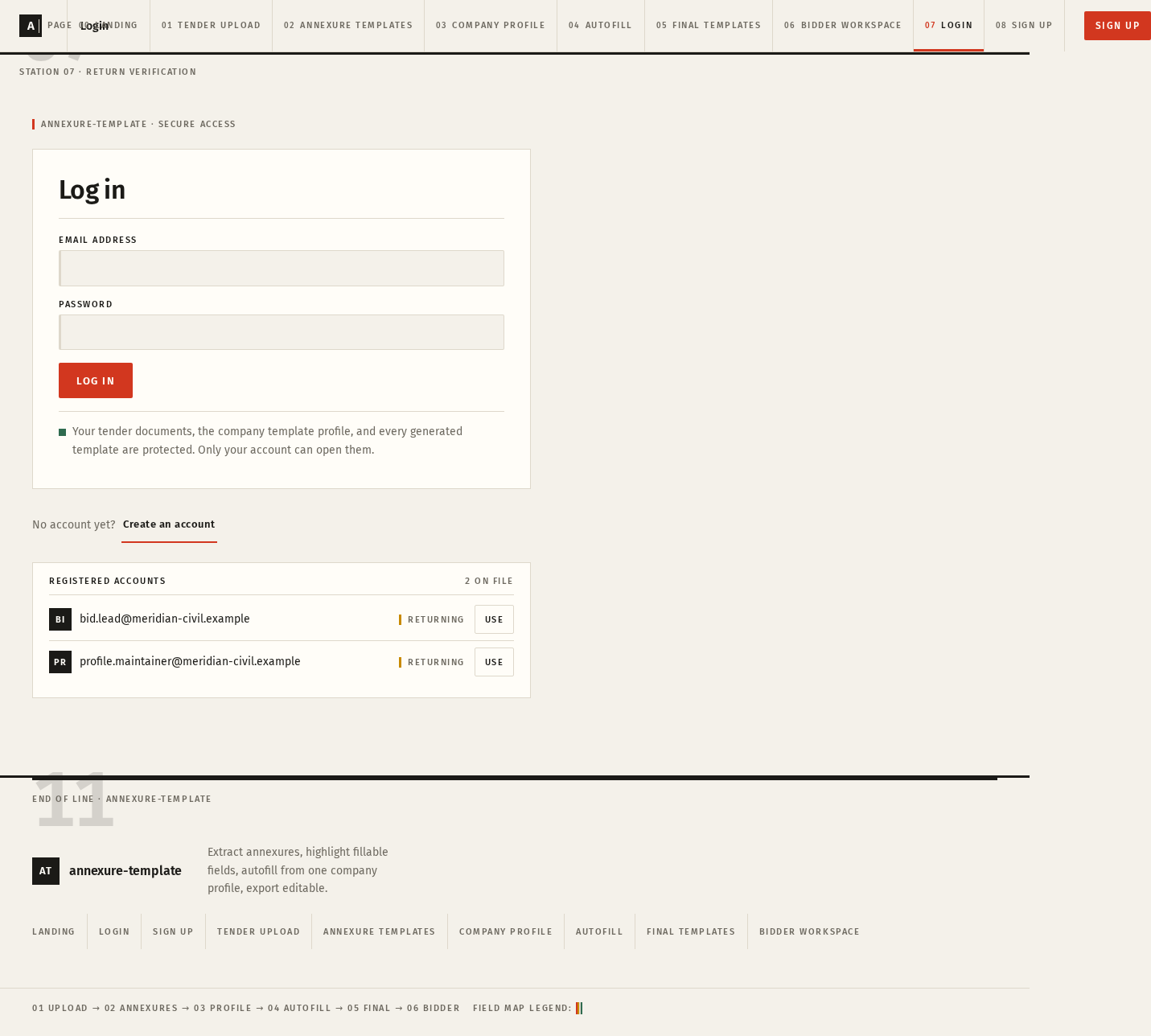 Login design preview