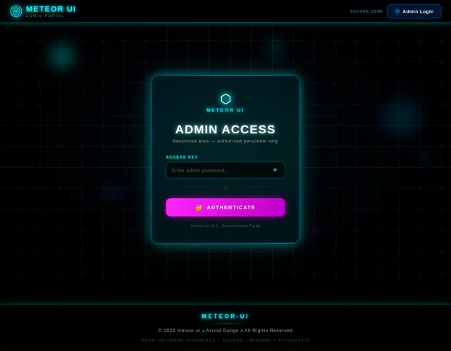 Admin Login