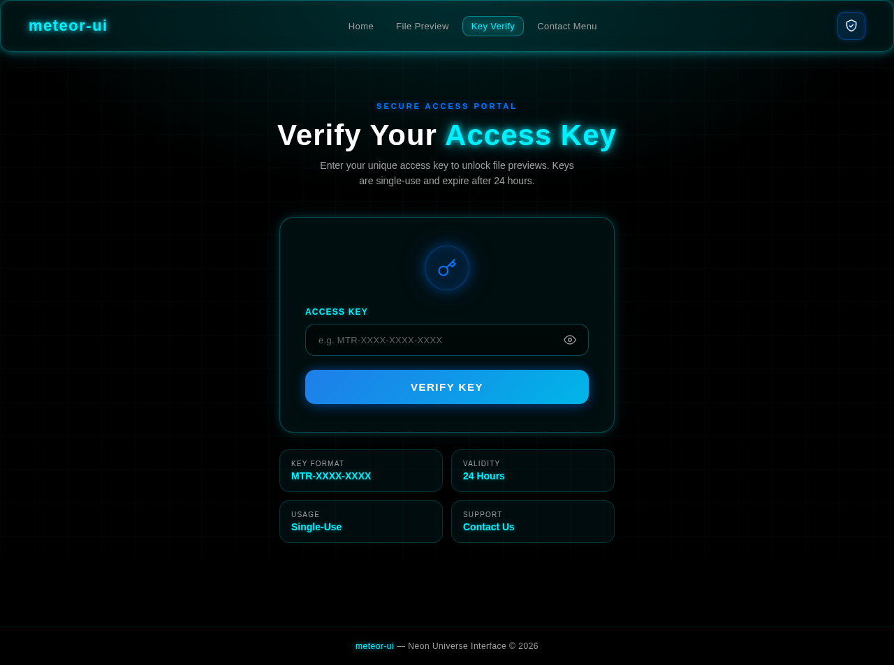 Key Verify design preview