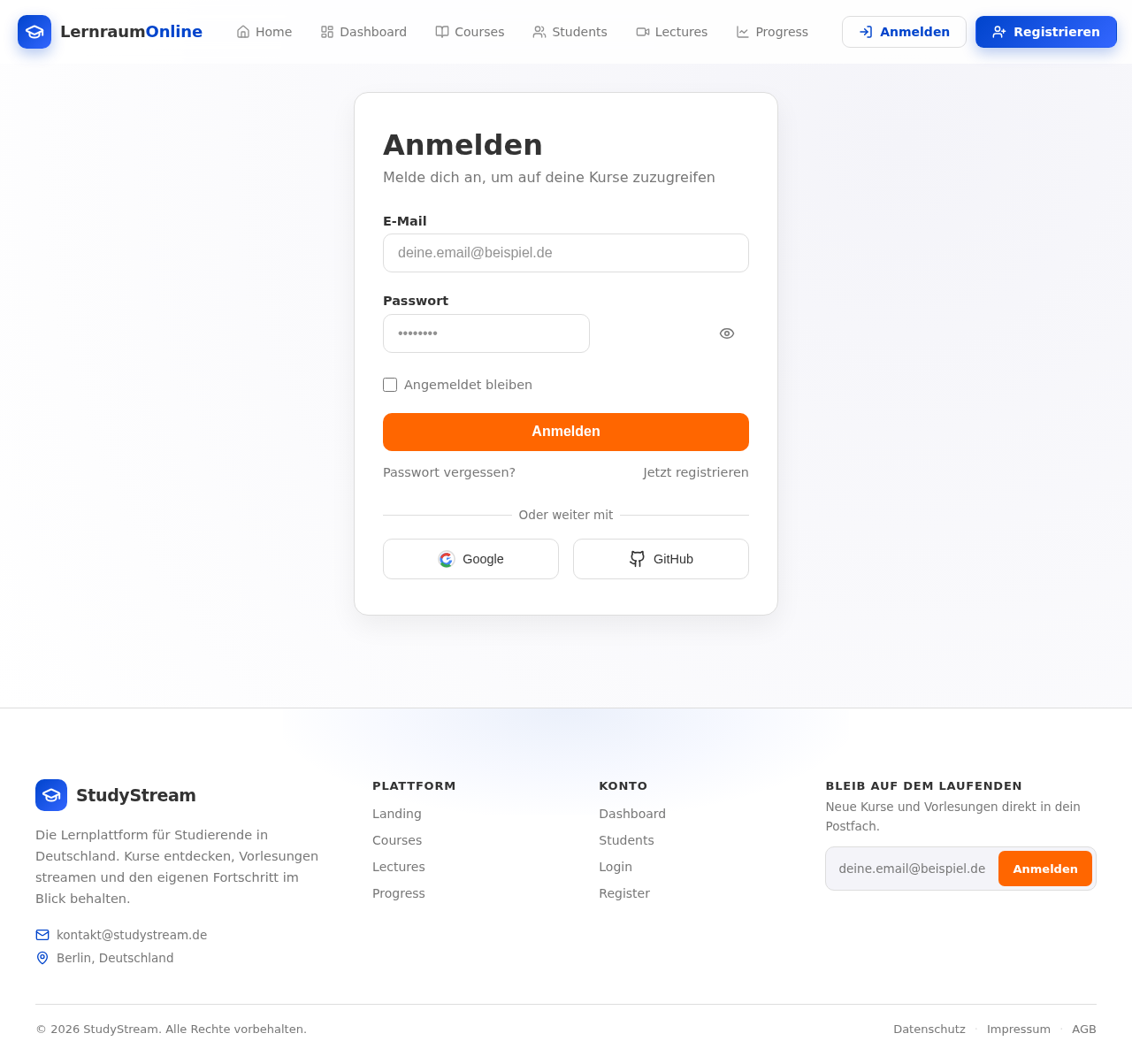 Login design preview
