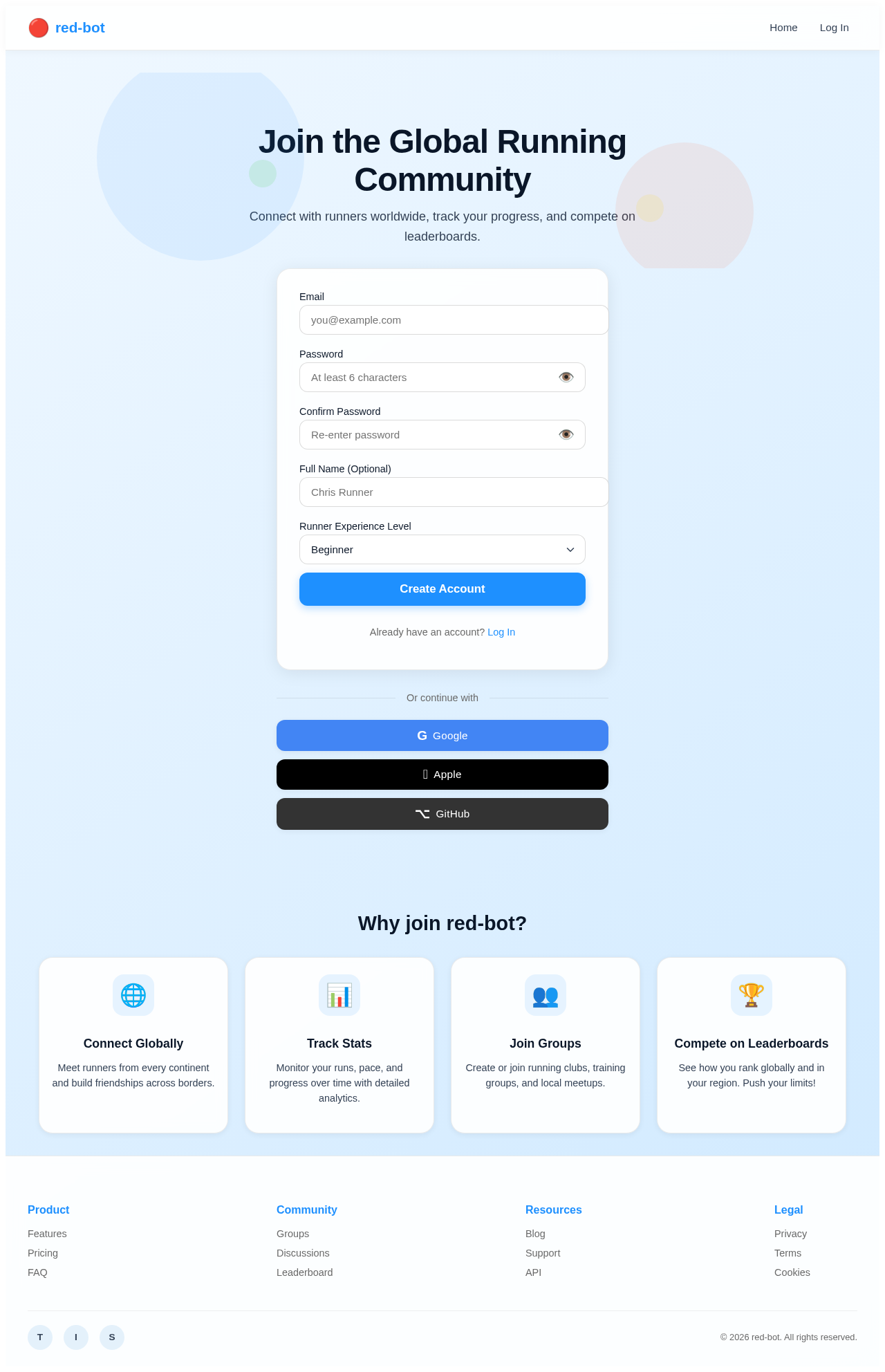 Signup design preview