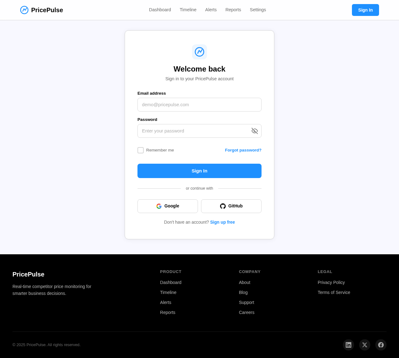 Login design preview