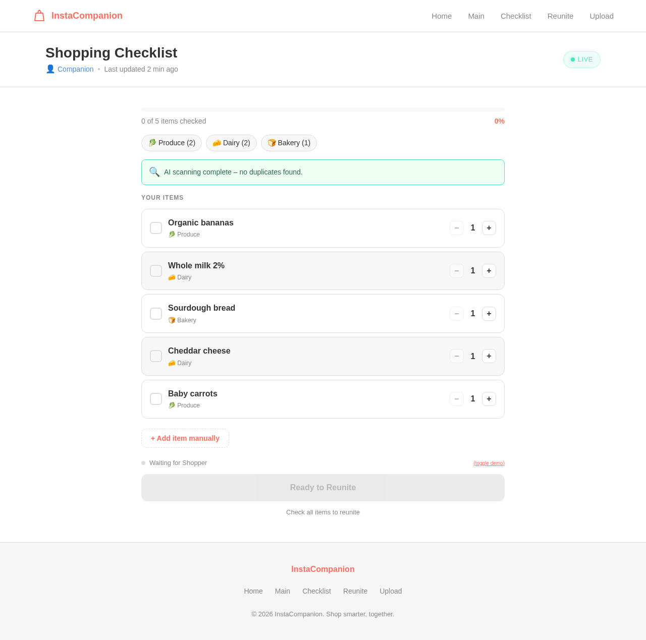 Checklist design preview