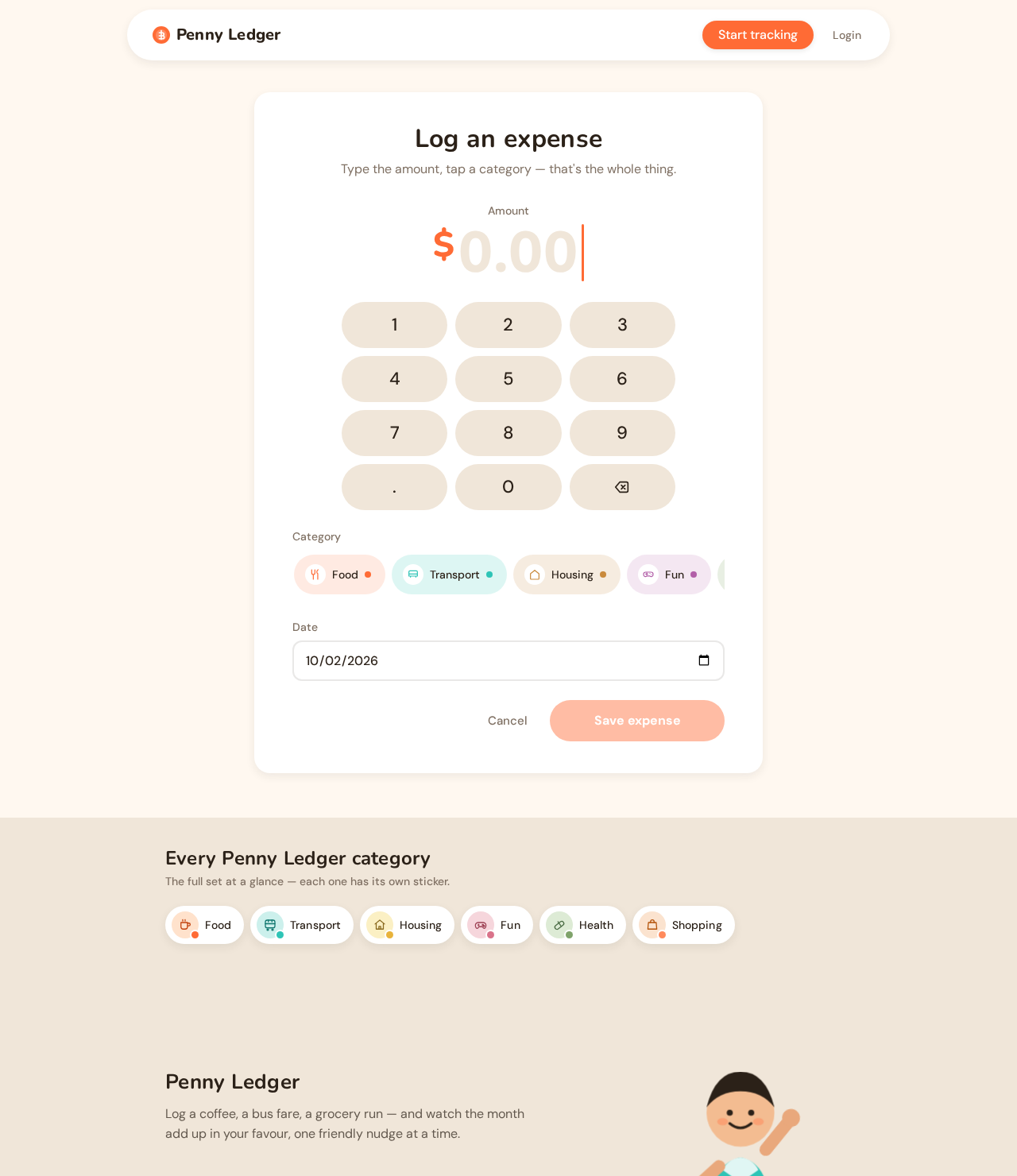 Add Expense design preview