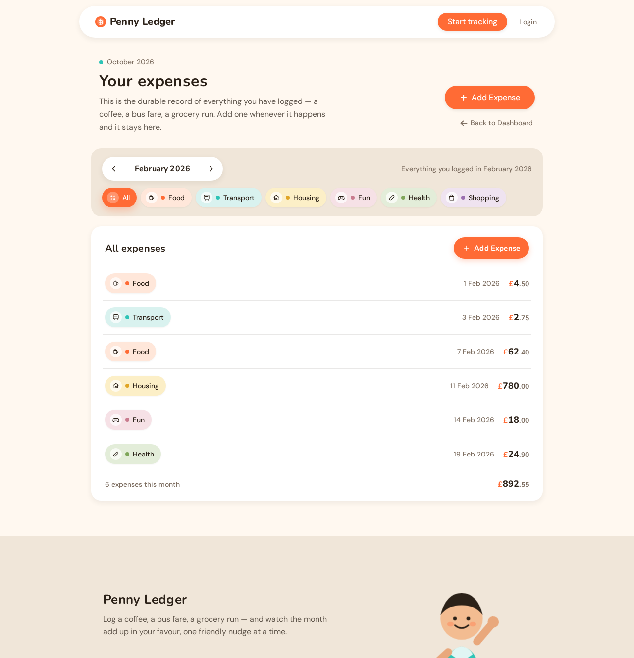 Expenses design preview