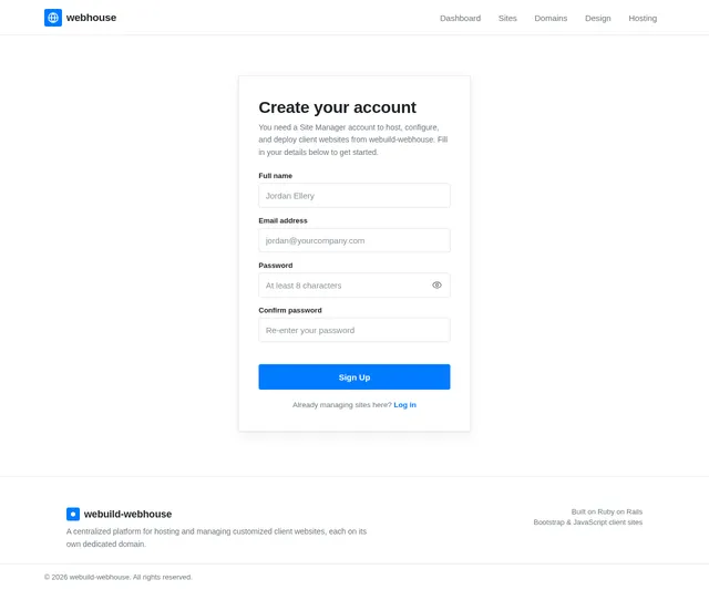 Sign Up