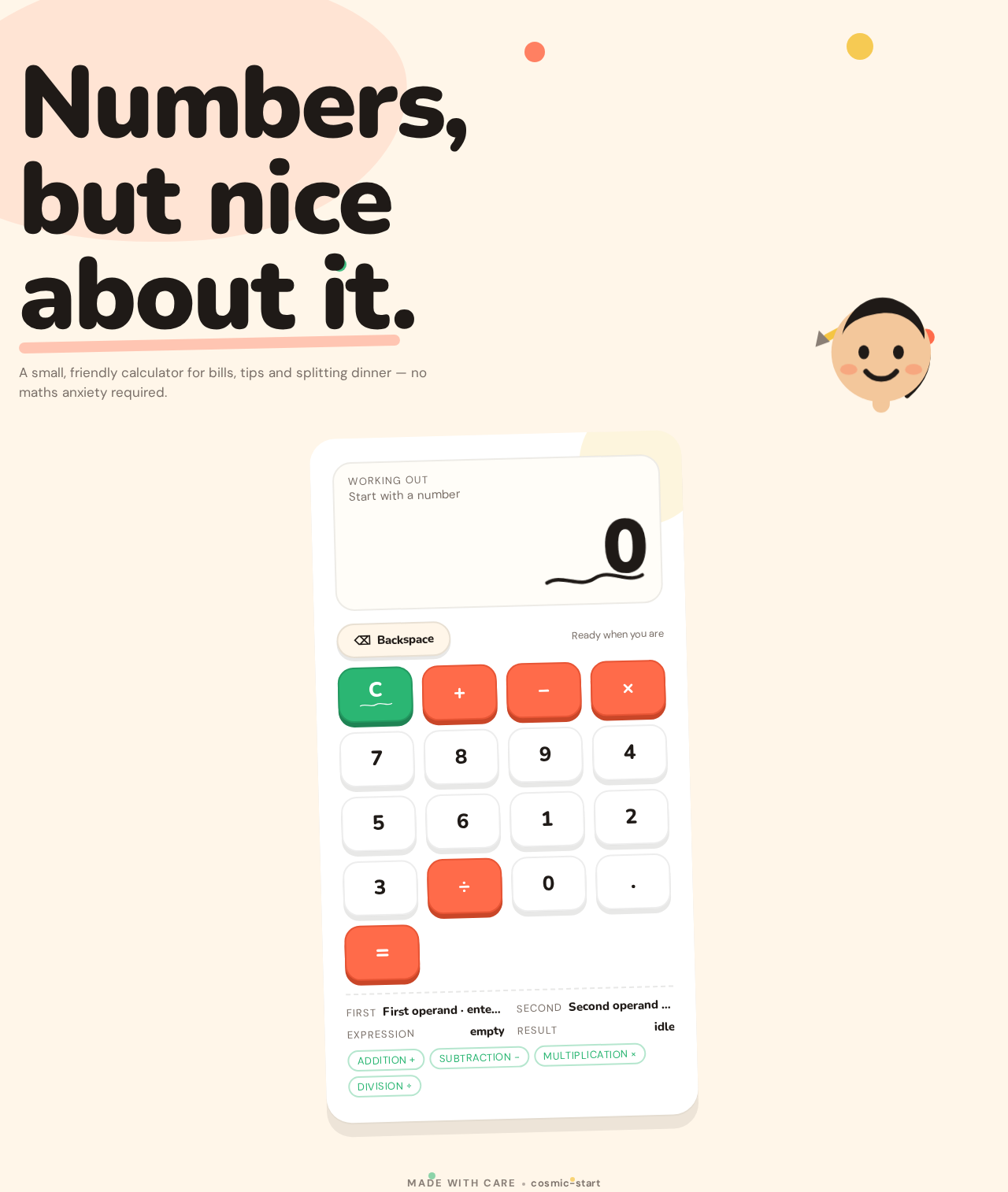 Calculator design preview
