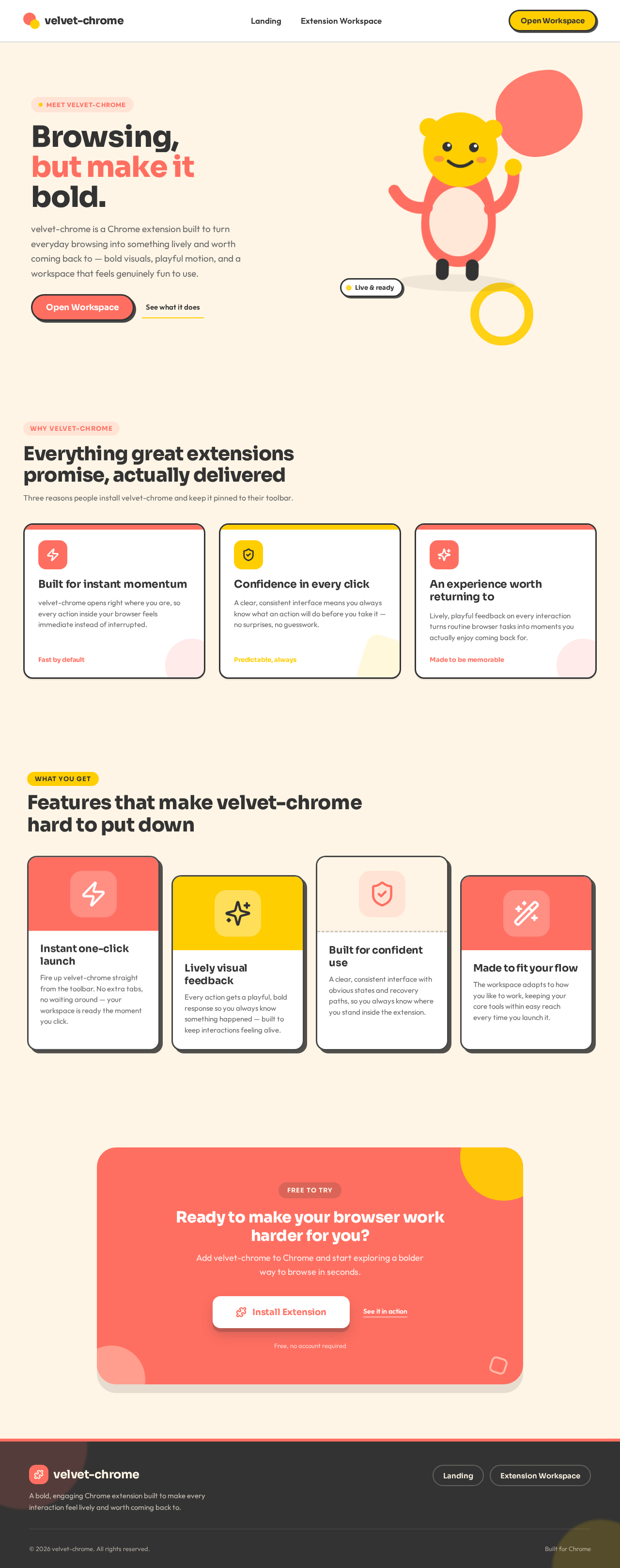Landing design preview