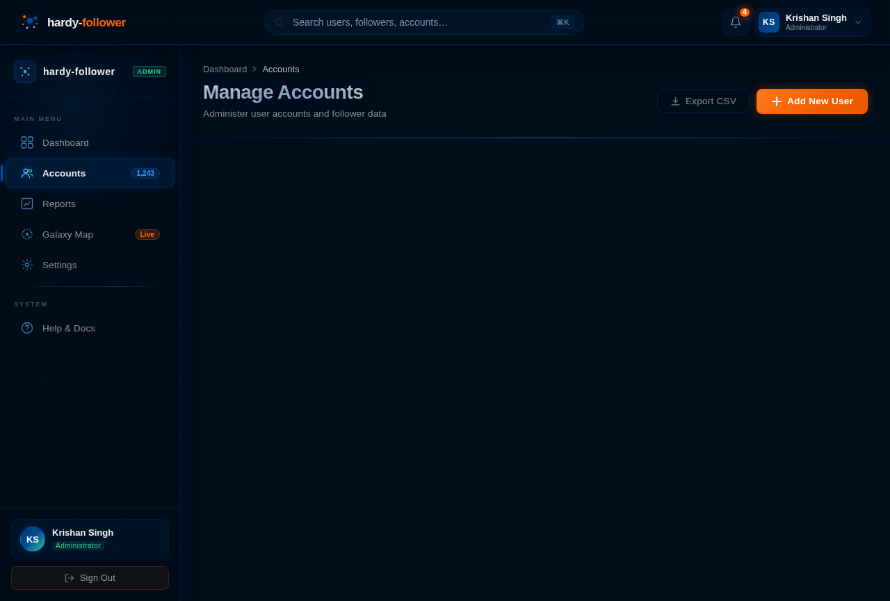 Accounts design preview
