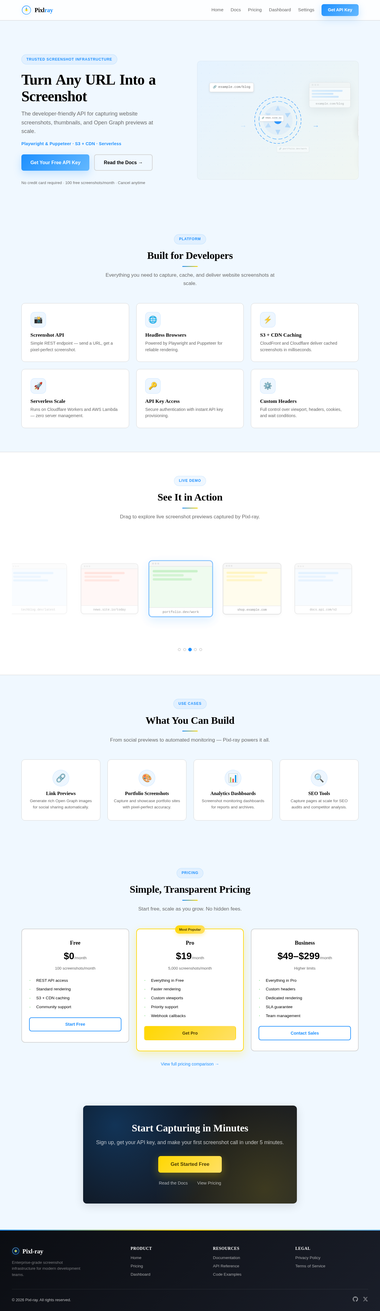 Landing design preview