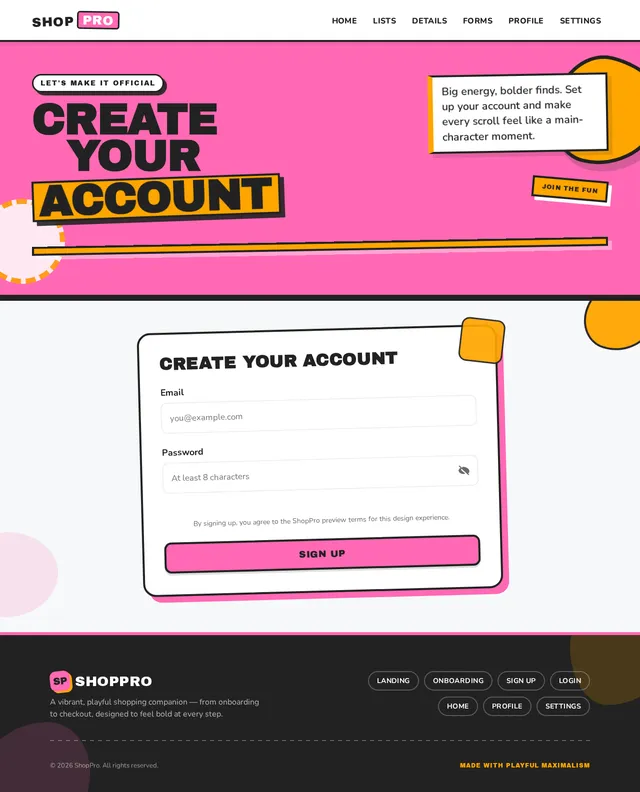 Sign Up
