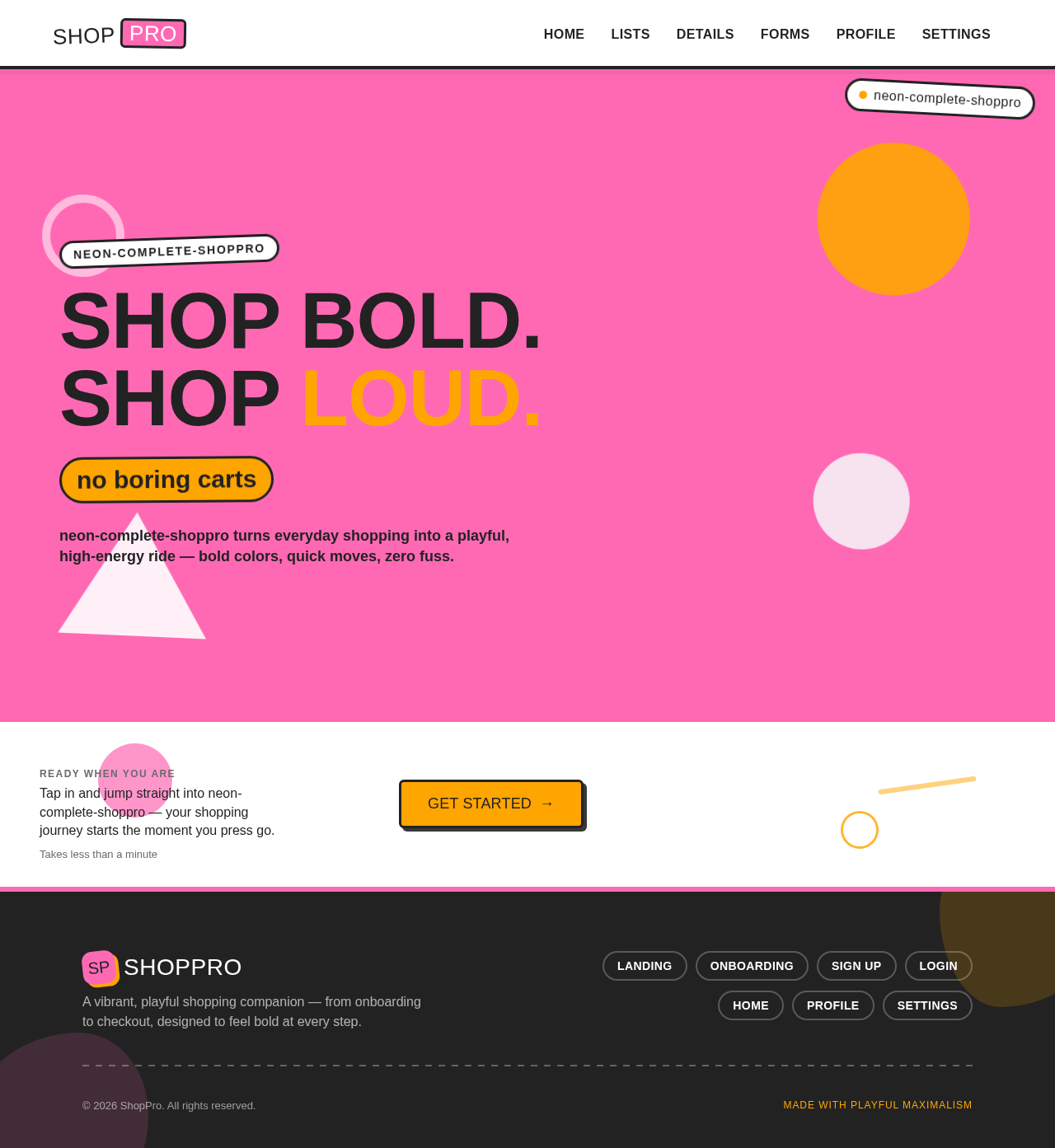 Landing design preview