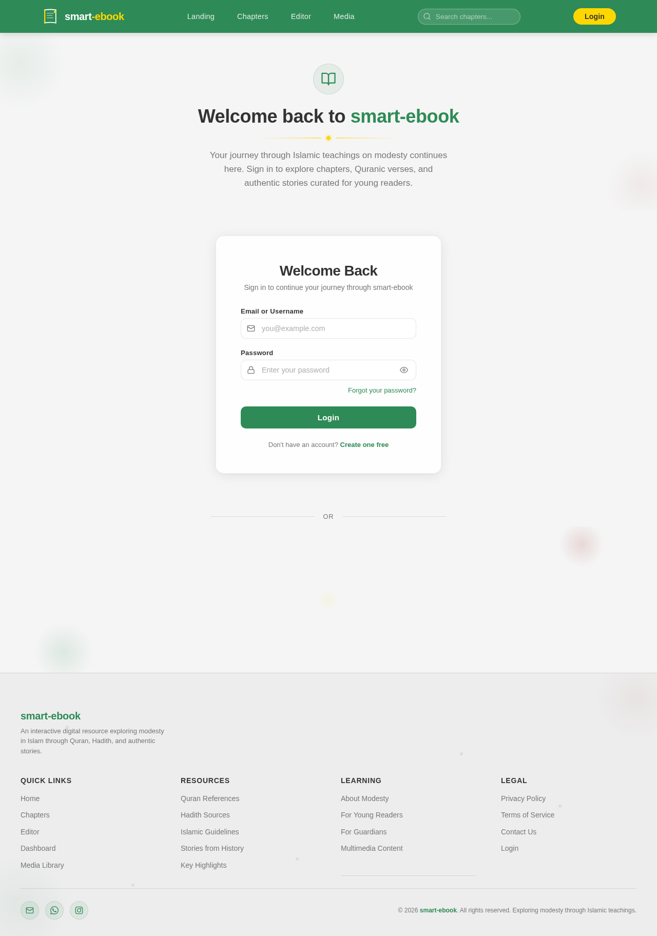Login design preview