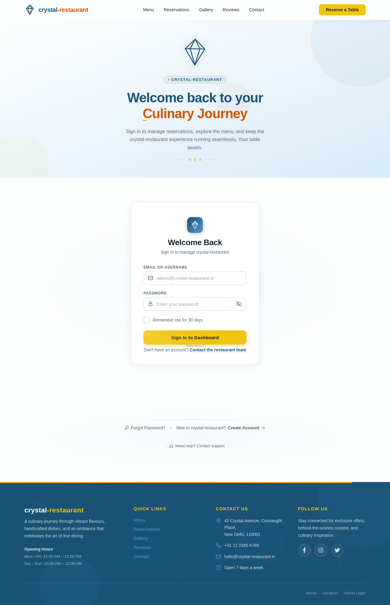 Login design preview
