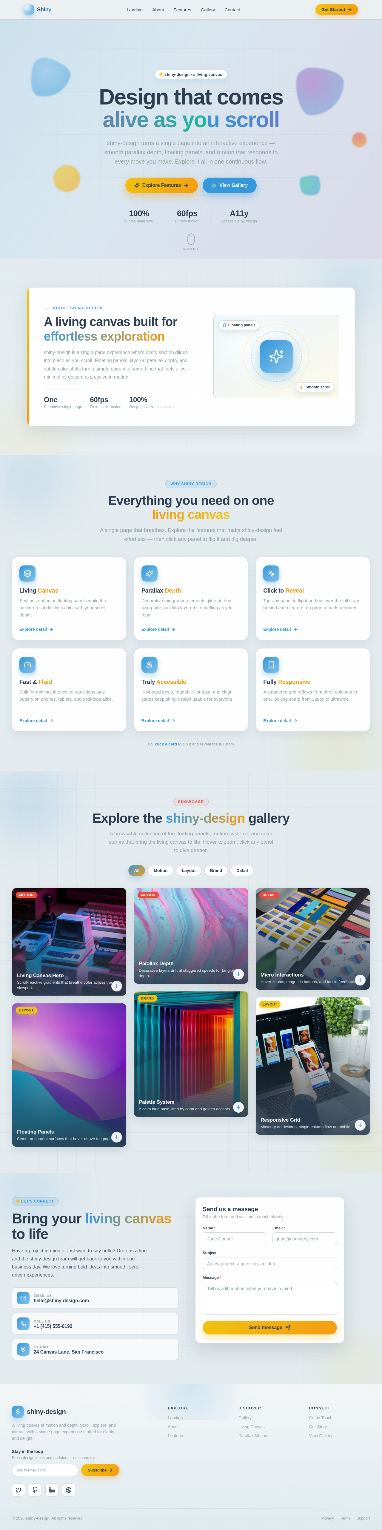 Landing design preview