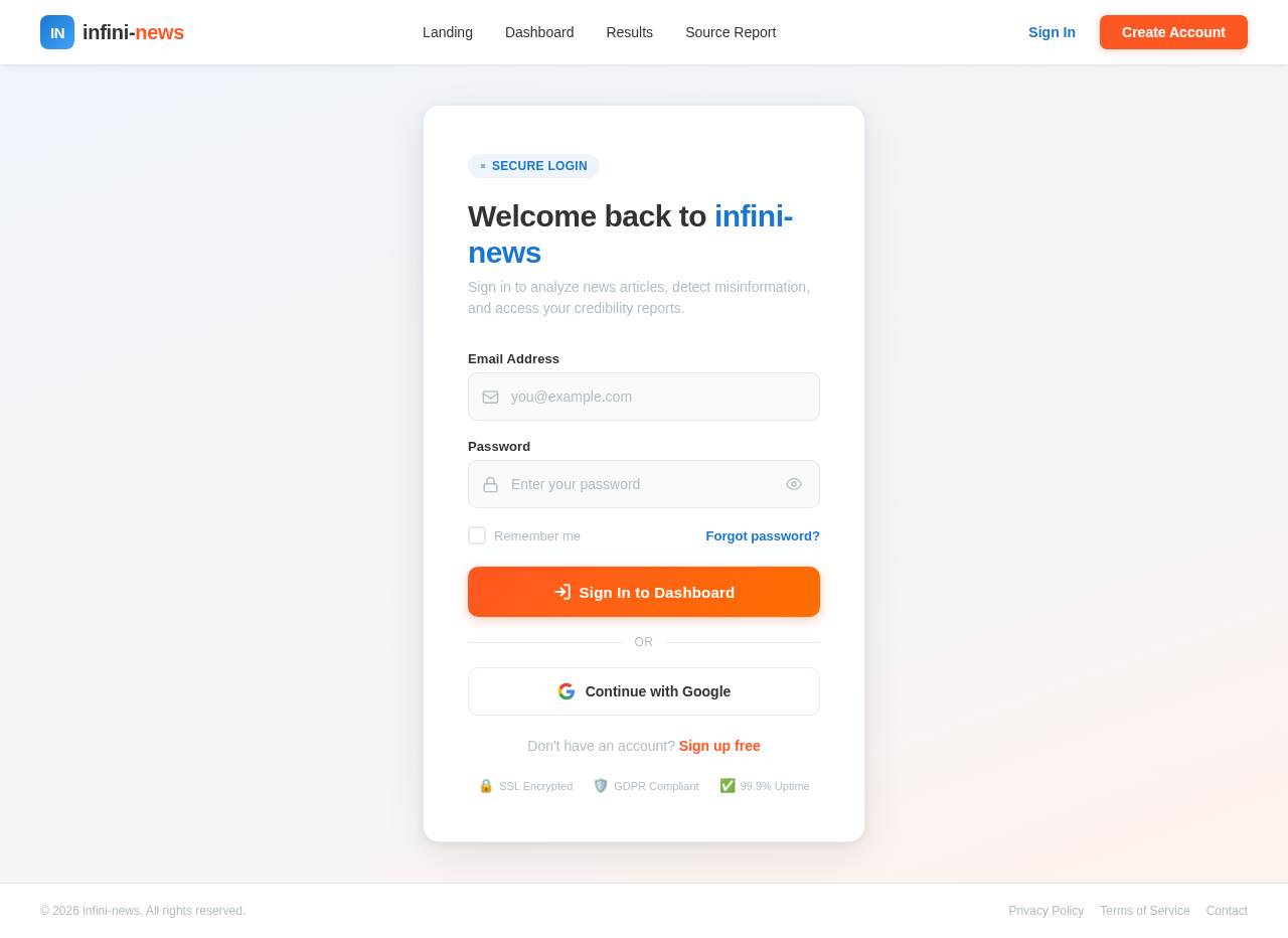 Login design preview