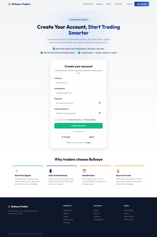 Signup