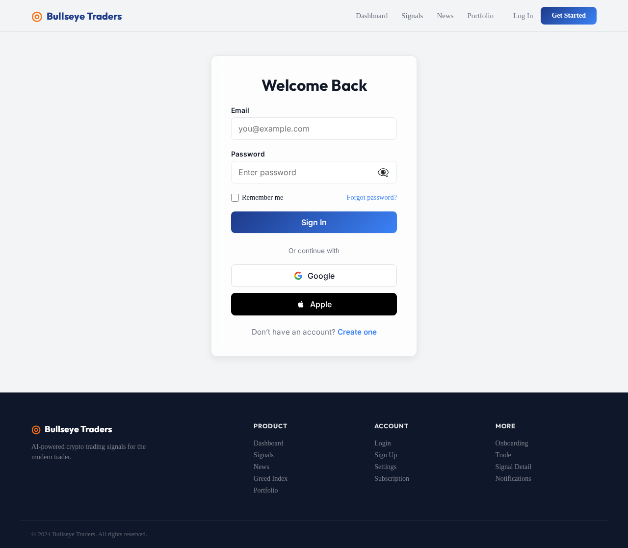Login design preview