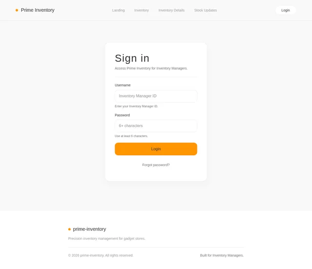 Login