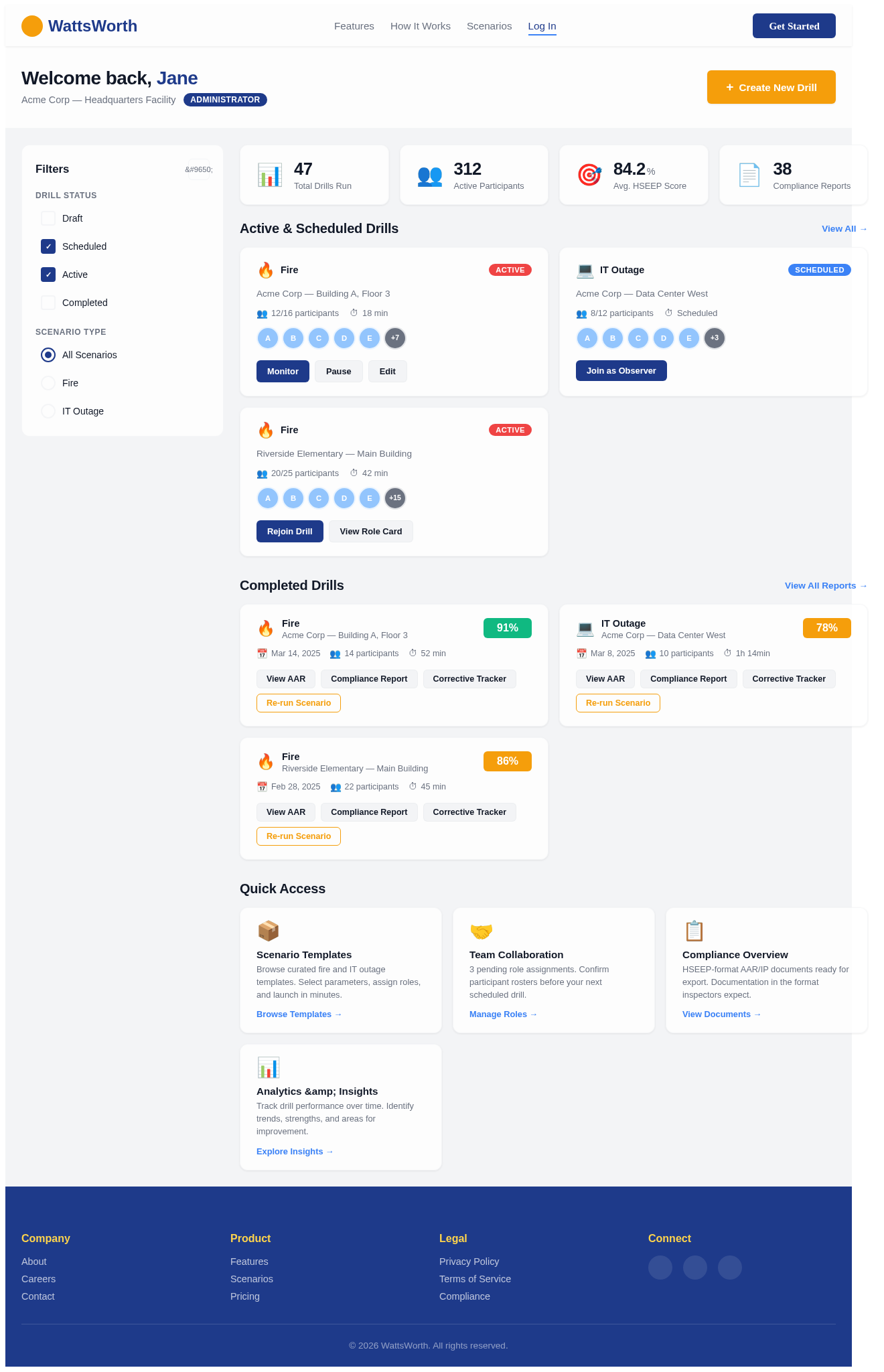 Dashboard design preview