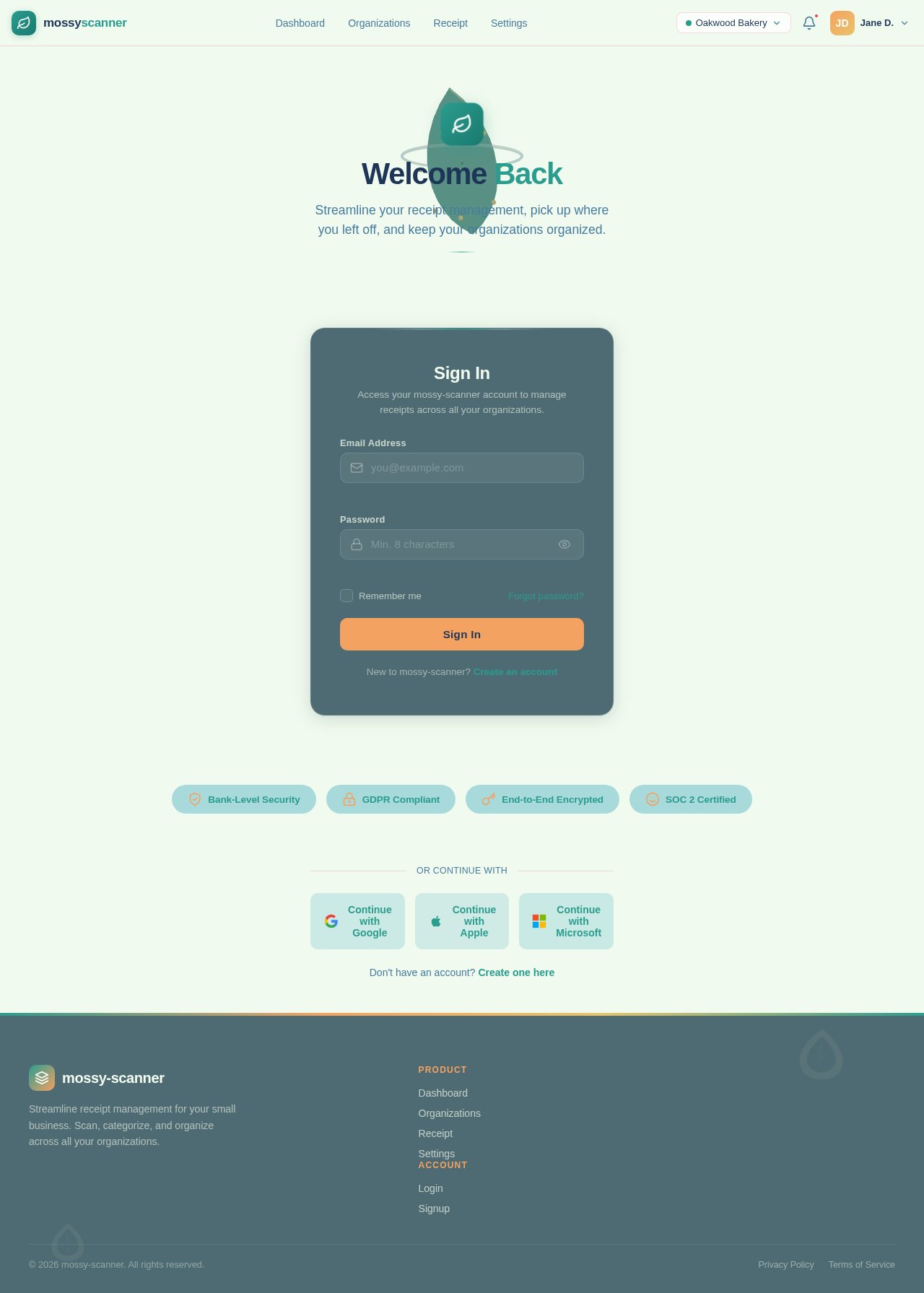 Login design preview