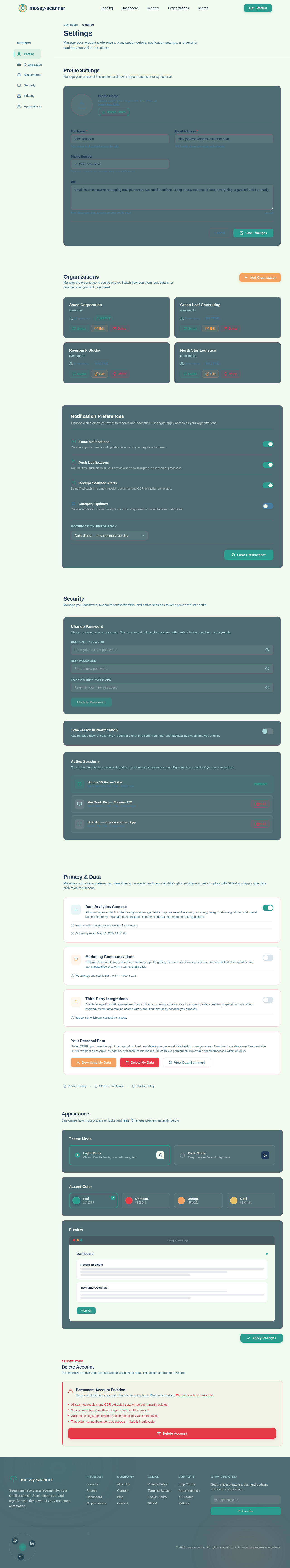 Settings design preview