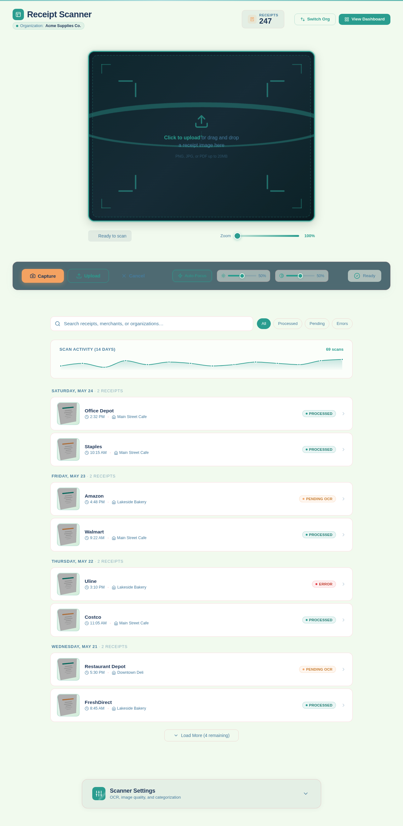 Scanner design preview