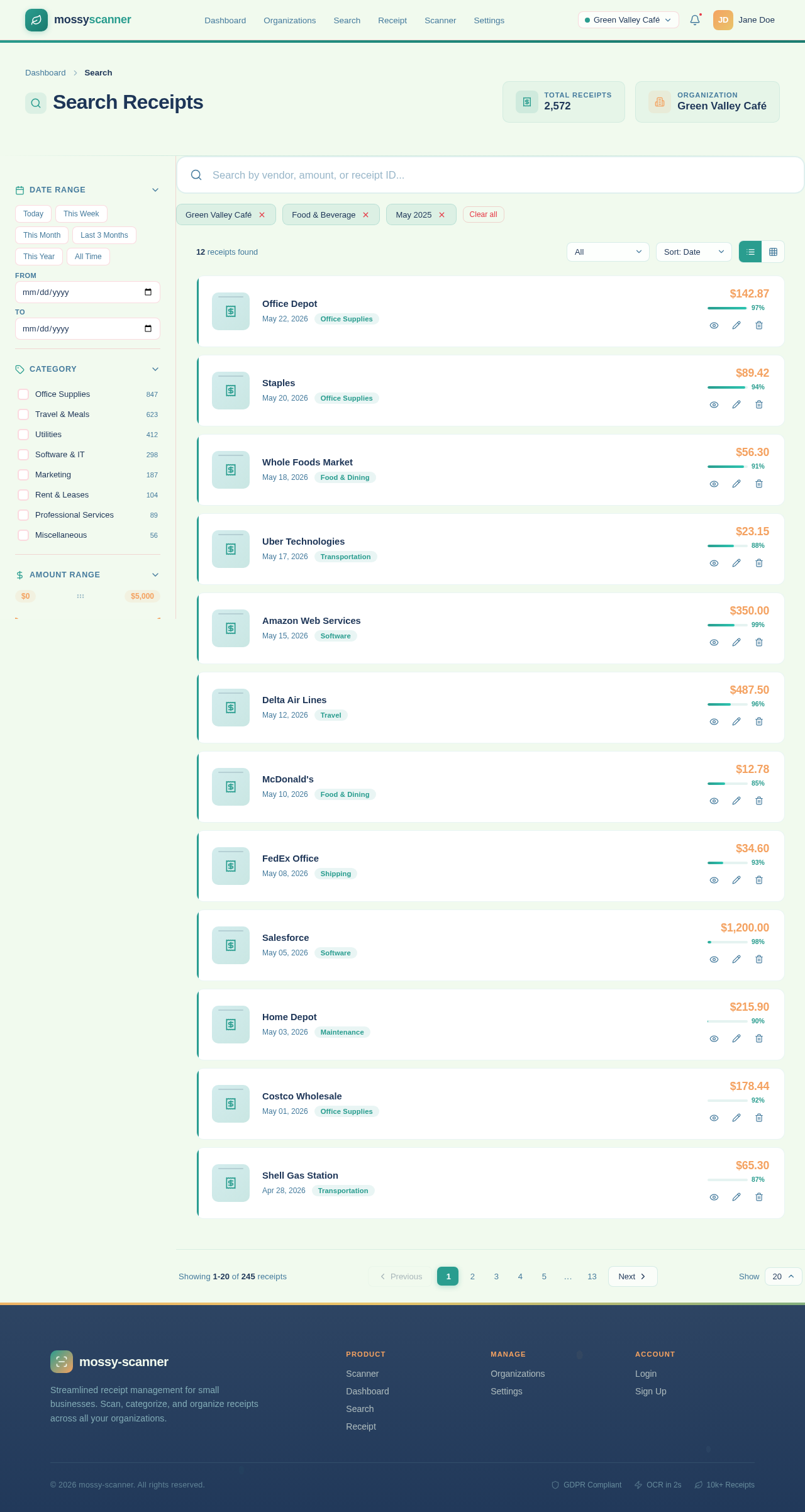 Search design preview