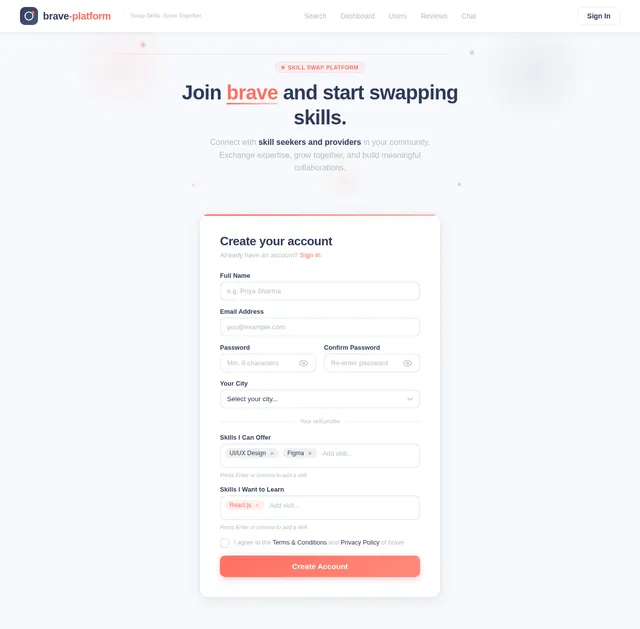 Signup