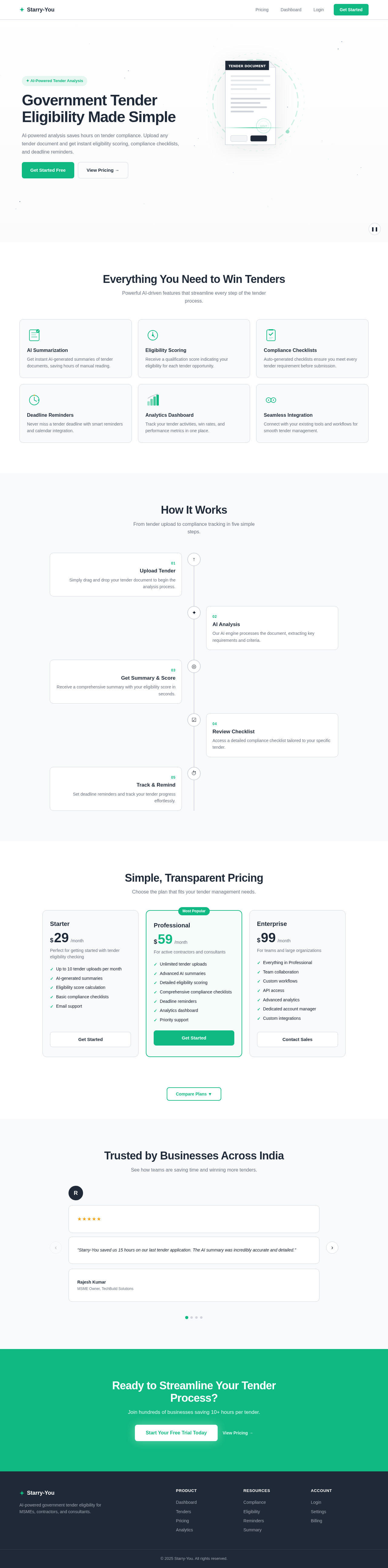 Landing design preview