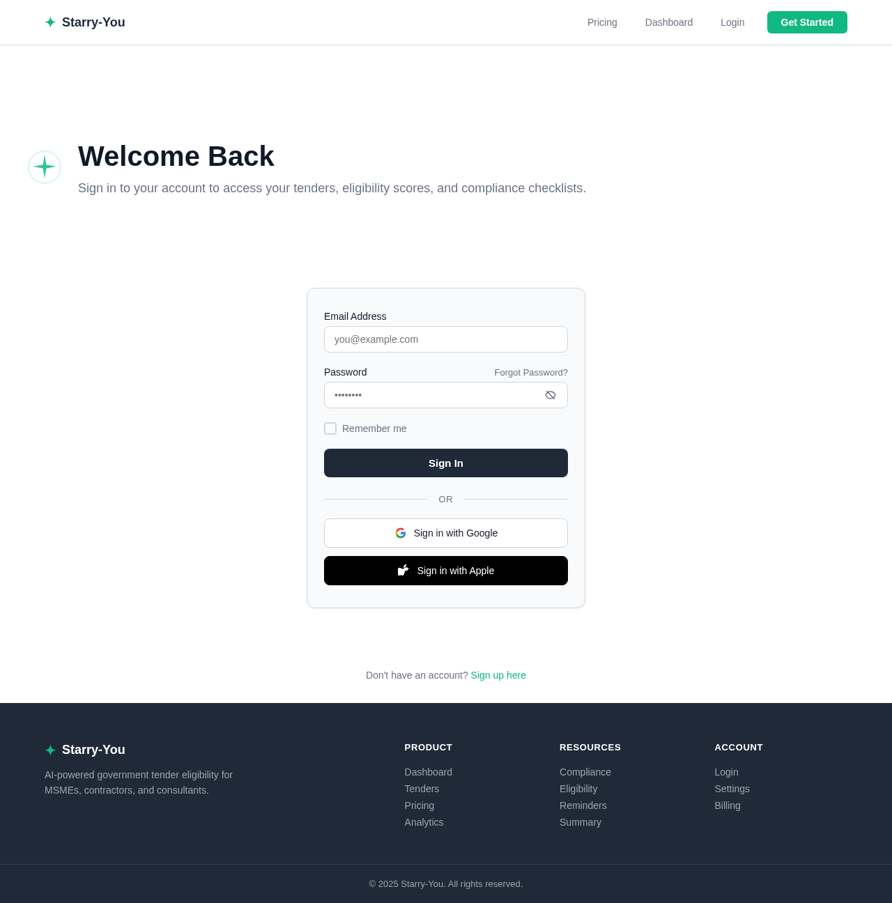 Login design preview