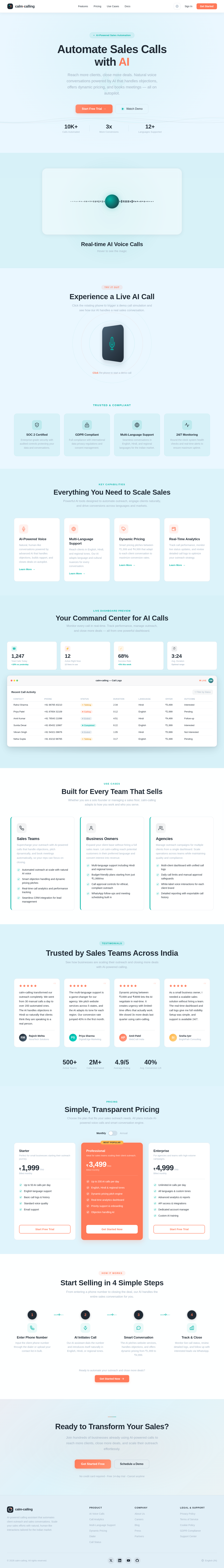 Landing design preview