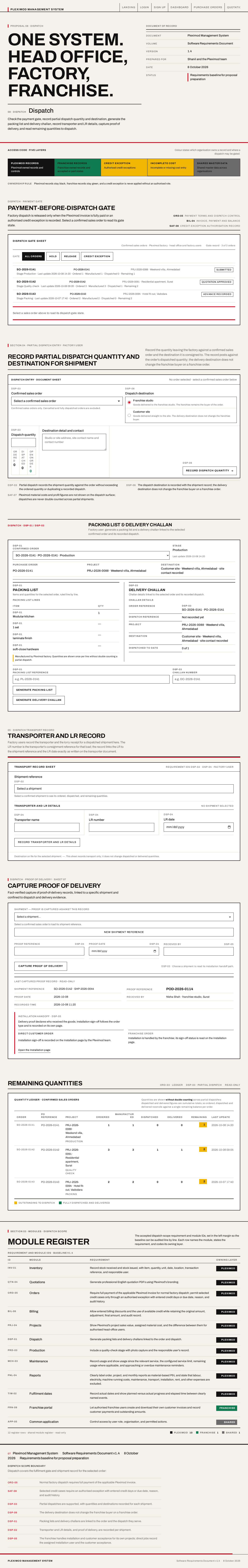 Dispatch design preview
