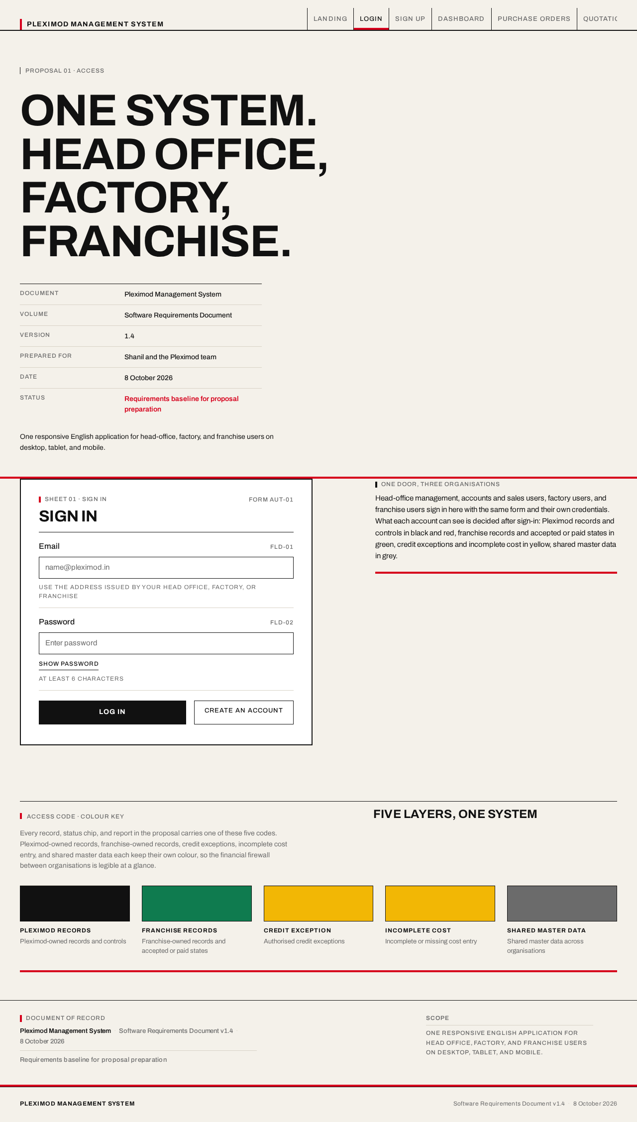 Login design preview
